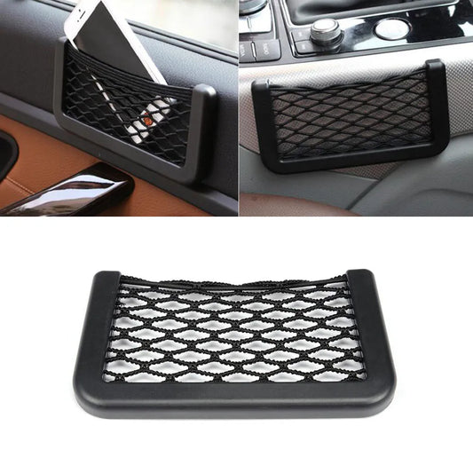 Universal Car Storage Net Automotive Pocket Organizer Bag for Phone Holder Box Facial Tissue For All Car Accessories 15*8 20*8CM