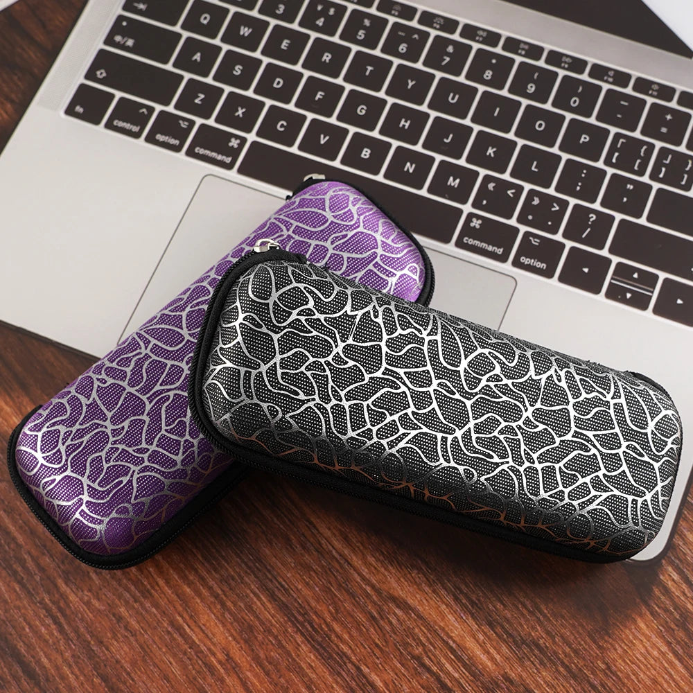 Unisex Zipper Irregular Pattern Sunglasses Eye Glasses Case Eyeglass Box Eyewear Protection Containers Accessories For Women Men