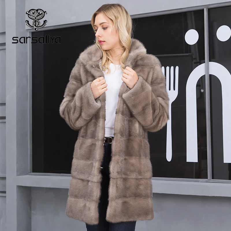 Mink Coats Women Natural Fur Coats Real Mink Fur Coat Female Genuine Fur Jackets Long Ladies Winter Clothes Oversize 7XL 6XL 5XL