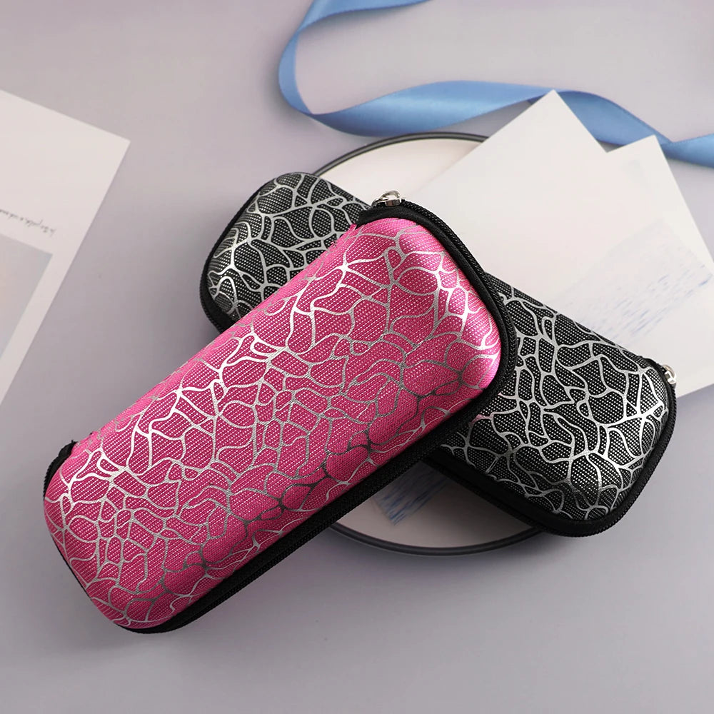 Unisex Zipper Irregular Pattern Sunglasses Eye Glasses Case Eyeglass Box Eyewear Protection Containers Accessories For Women Men