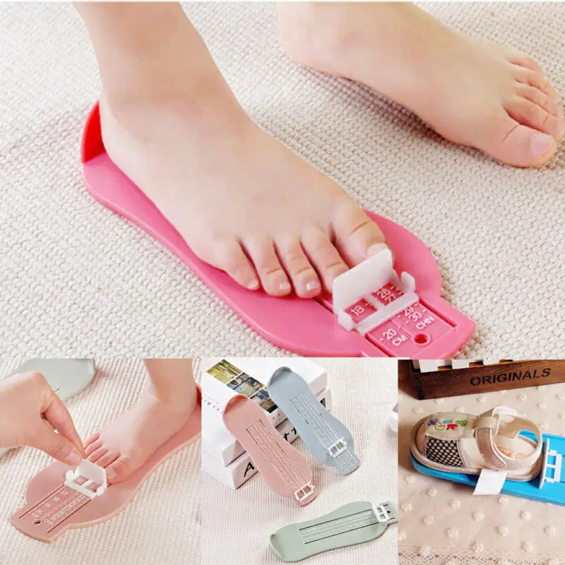 5 Colors Baby Foot Ruler Kids Foot Length Measuring device child shoes calculator for chikdren Infant Shoes Fittings Gauge Tools