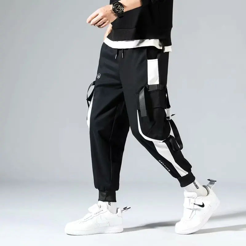 Spring Autumn Fashion Men's Sets Hip Hop Hooded Sweatshirt Men+Casual Jogger Elastic Waist Trousers Men Clothing Tracksuit Sets