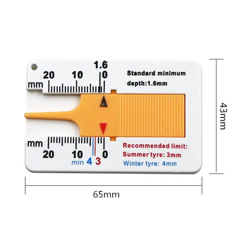 Auto Car Tyre Tread Depth Depthometer Gauge Caliper Tire Condition Monitor Pointer Display Tire Repair Tools Car Accessories