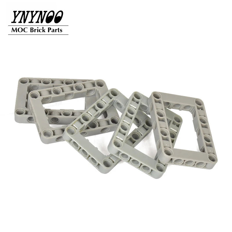 50Pcs Technical Beams Special Series Parts 64179 Beam Frame 5x7 Open Center Thick Liftarm Building Blocks Spare Bricks DIY Toys