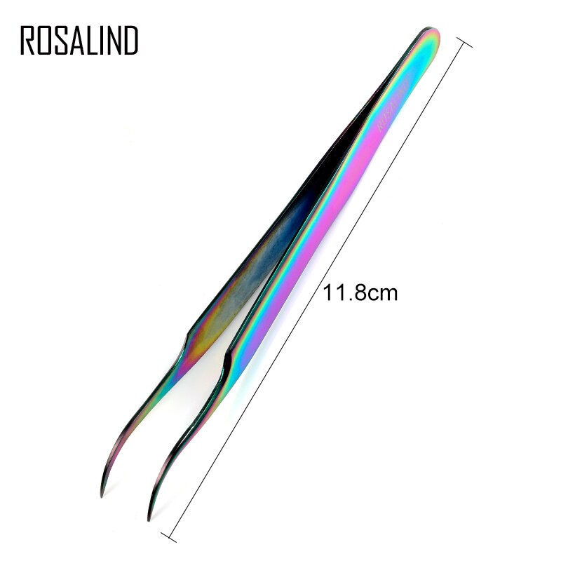 Rosalind Professional Stainless Steel Manicure Tool Kit Colored Dead Skin Scissor Nail File Acrylic Gel Nail Polish Remover Tool