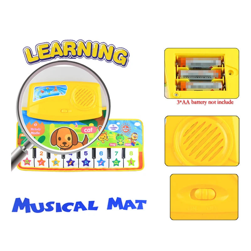 7 Styles Big Size Baby Musical Mat Toys Piano Toy Infantil Music Playing Mat Kids Early Education Learning Children Gifts