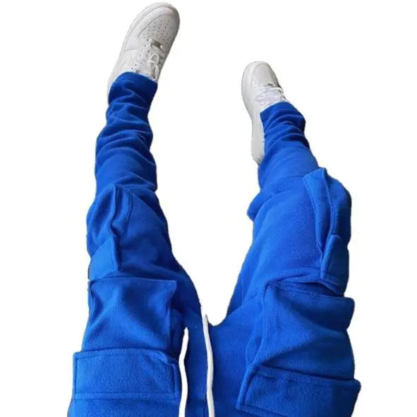 2021 Fall Winter Streetwear Men's Cargo Pants Pockets Sweat Pants Casual Trousers Mens Jogging Pants Sweatpants