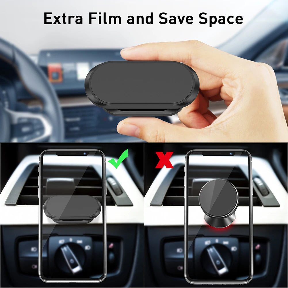 Universal Car Phone Holder Magnetic Air Vent Magnet Mobile Phone Car Holder 360  Rotating Anti-slip Bracket Car Mount Holder