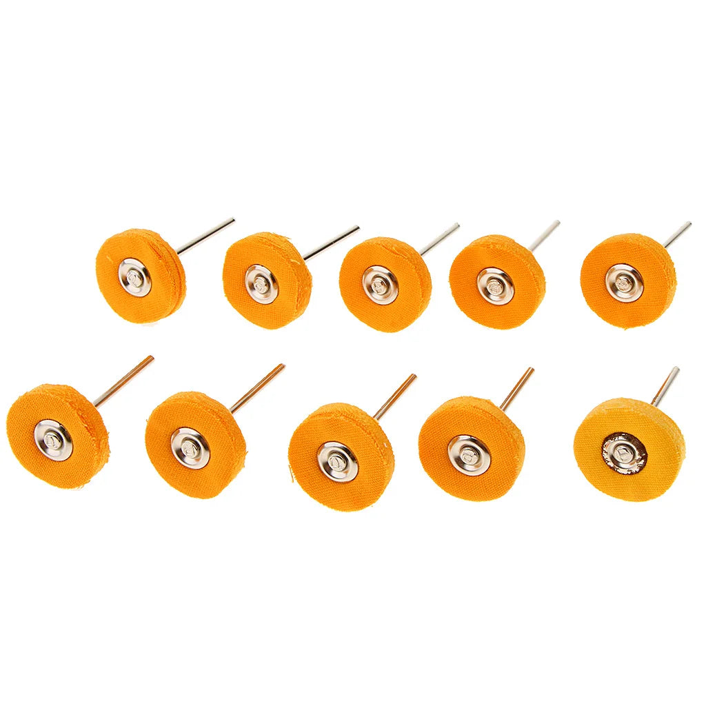 10pcs Lab Jewelry Watch Polishing Wheel Burs Shank Approx. 3cm Polishers