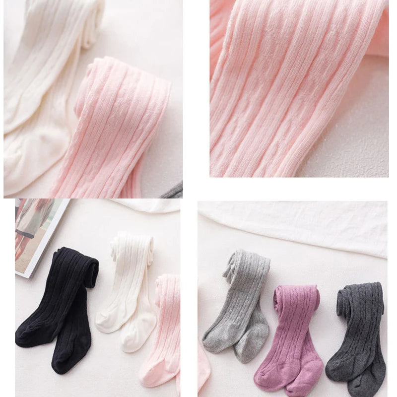 Soft Cotton Baby Tights Autumn Winter Warm Elastic Newborn Pantyhose For Baby Boy Girl Solid Color Children Tights