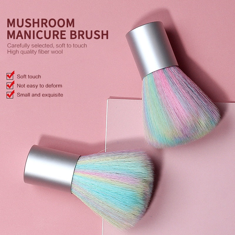 Professional Nail Art Brush Soft Nail Dust Brush For Manicure Beauty Brush Blush Powder Brushes Fashion Gel Nail Accessories