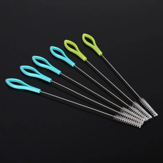 5PCS New Baby Bottle Brushes Reusable Straw Cleaning Brushes Steel Wash Drinking Pipe Straw Brush Cleaner Brushes