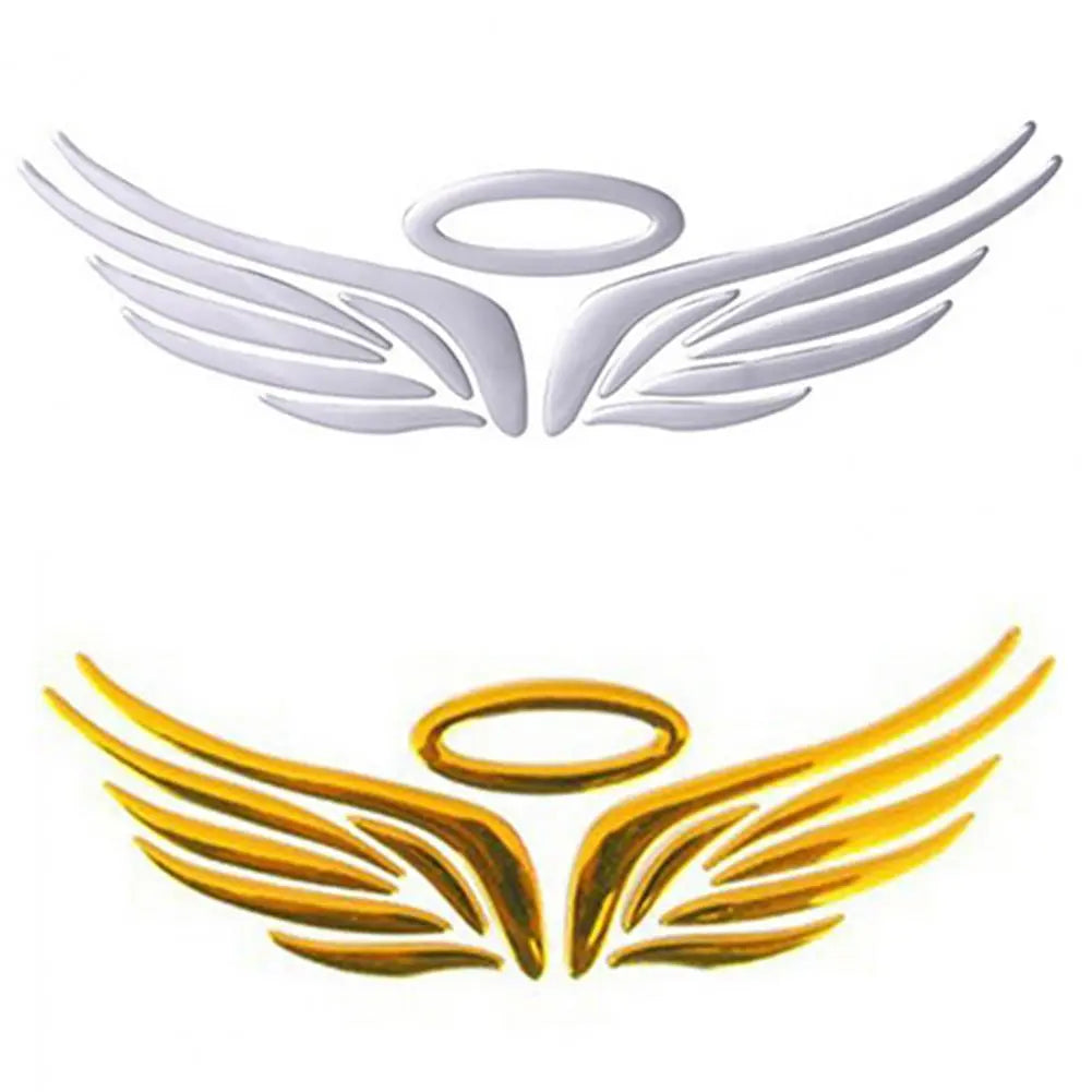 3D Angel Fairy Wing Pattern Car Auto Truck Badge Sticker Windshield Door Decor