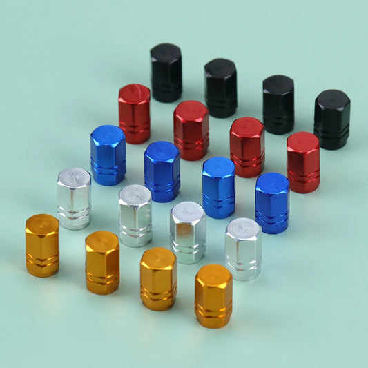 4PCS Car Tire Valve Stem Caps Bolt-In Aluminum Theftproof Valve Caps Car Wheel Tires Valves Tyre Stem Air Caps