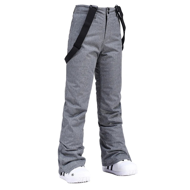 Ski Pants Men Women Thicken Windproof Waterproof Cotton Winter Pants Outdoor Sports Snowboarding Warm Breathable Overalls Unisex