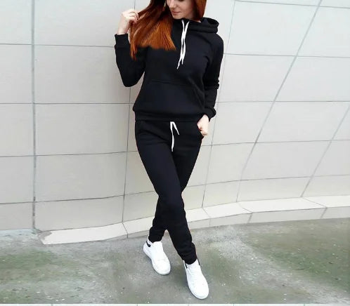 2022 Women Sportswear Autumn Tracksuit Hoodies Pants Tracksuit Sweatshirt Sweat Suit Gym Running Fitness Plus Size Jogging Set