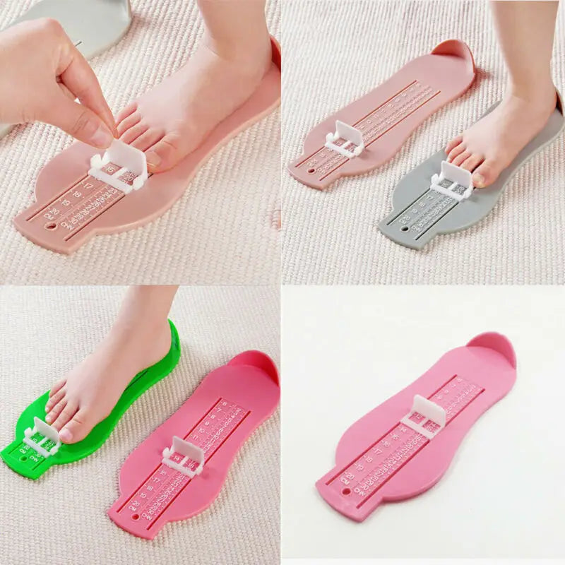 5 Colors Baby Foot Ruler Kids Foot Length Measuring device child shoes calculator for chikdren Infant Shoes Fittings Gauge Tools