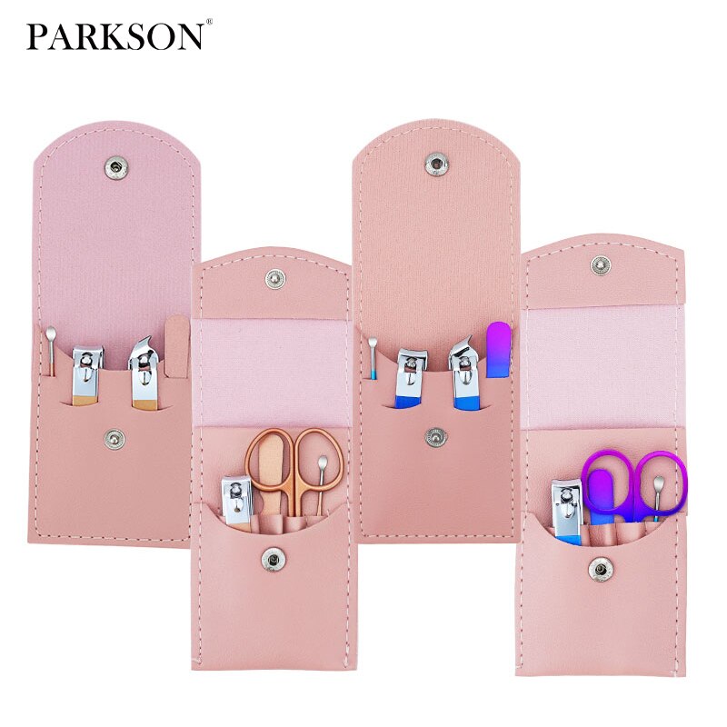 Parkson Professional Nail Clippers Manicure Set High Quality Stainless Steel Nail Cutter Scissor Cuticle Nipper Nail Tools Set