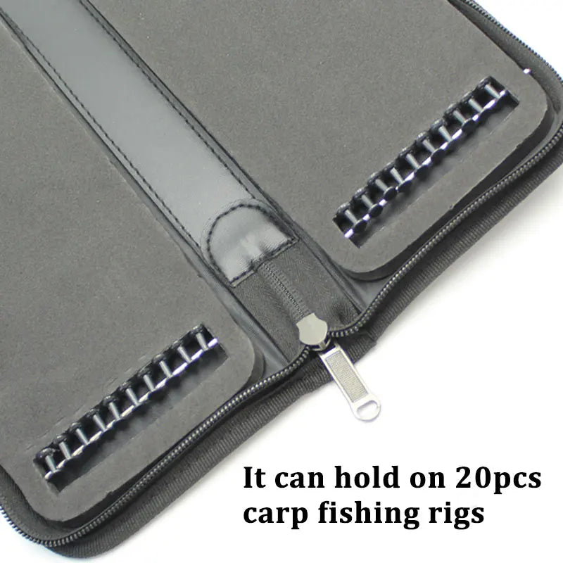 1PCS Carp Fishing Accessories Storage Box Carp Fishing Line Box Hair Rig Board with Pins Carp Fishing Hair Rig Wallet