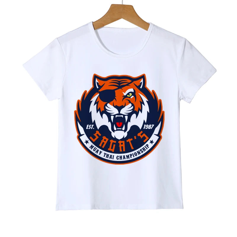 Kid Baby Brand Clothing Girl Tops Color Printing Tiger T shirt animal Boys/Girls T-shirt child top quality Cool Tees