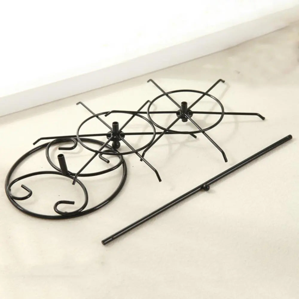 50%HOT 2 Tier Rotating Detachable Metal Necklace Earrings Ring Storage Box Bracelet Jewelry Display Stand