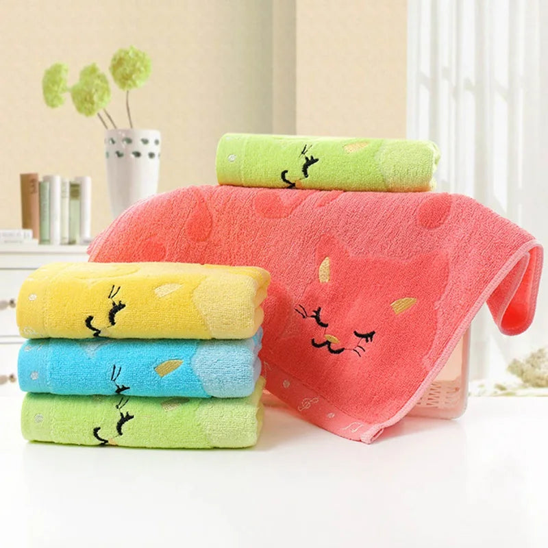 Soft Cotton Bath Towel Cartoon Cat Blanket Baby Newborn Infant Kids Breathable Comfortable Towels Cute Swimwear Shower Cloth