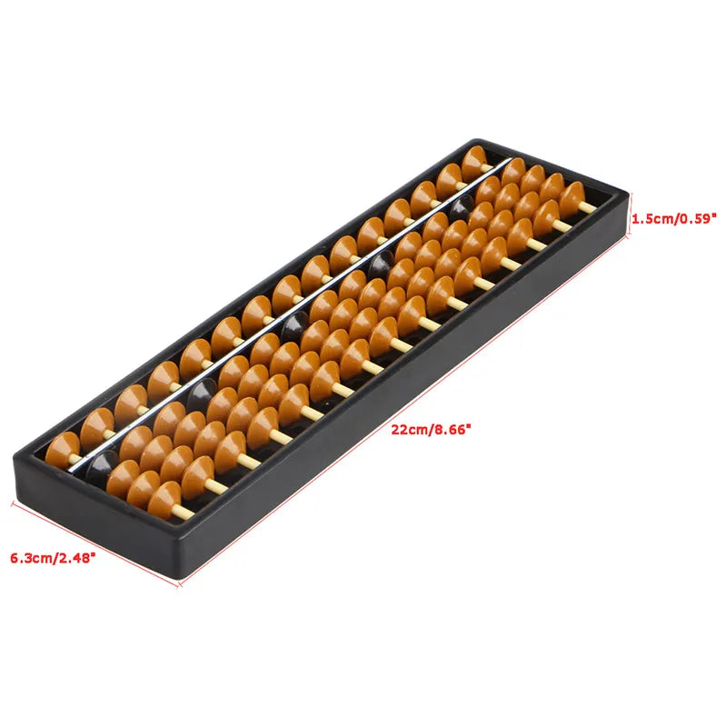 15 Digit 7-23 Digit Rods Standard Abacus Soroban Chinese Japanese Calculator Counting Tool Mathematics Beginners Caculating Toys