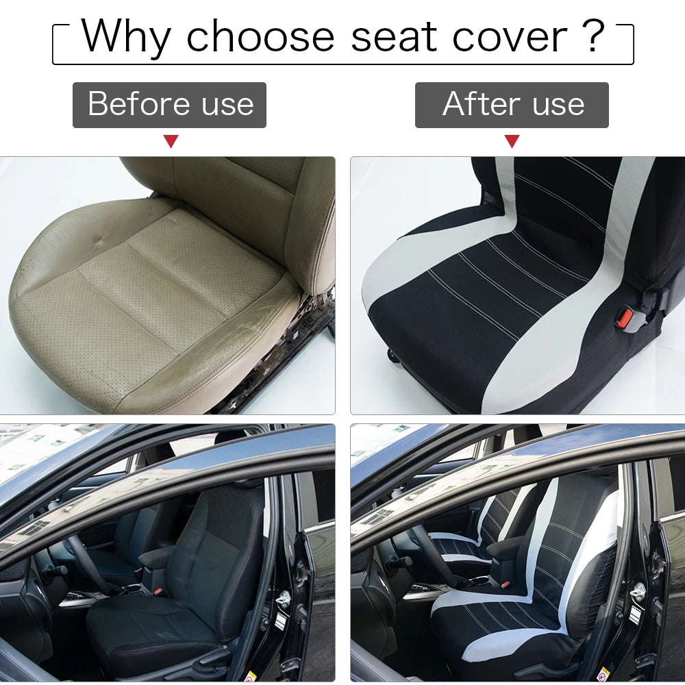 Universal Car Seat Cover Airbag Ventilation Cloth Protect Cushion Autos Interior Accessories Fit Cars Seats Cover Automotive