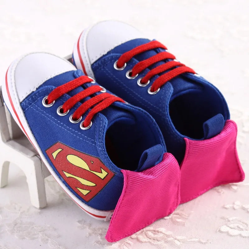 2023 Baby Boys Fashion Sneakers Print Cartoon Pattern Soft Sole First Walkers Infant Toddler Indoor Shoes For 0-18M