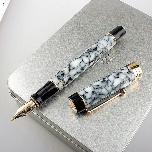 New JINHAO 100 Acrylic Fountain Pen Gift Set Converter Fine Nib 0.5mm Gift bag Office Business Writing Set Stationery