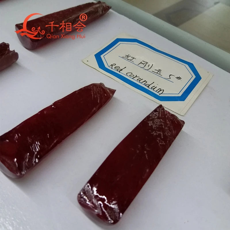 0.1kg  100g per ruby 1.5# 3#  5# 7#  8# color Rough raw material corundum lab created red ruby loose stone