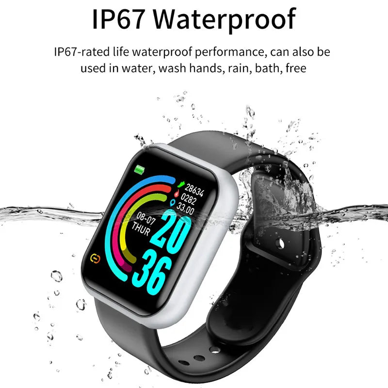 Smart Watches For Women Blood Pressure Men Fitness Tracker Waterproof Smart Bracelet Heart Rate Monitor Pedometer Sports Clock