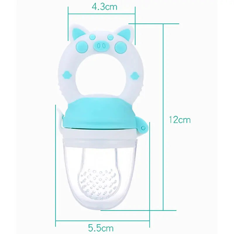 Baby Food Feeding Spoon Juice Extractor Pacifier cup Molars Baby feeding bottle Silicone Gum Fruit Vegetable Bite Eat Auxiliary