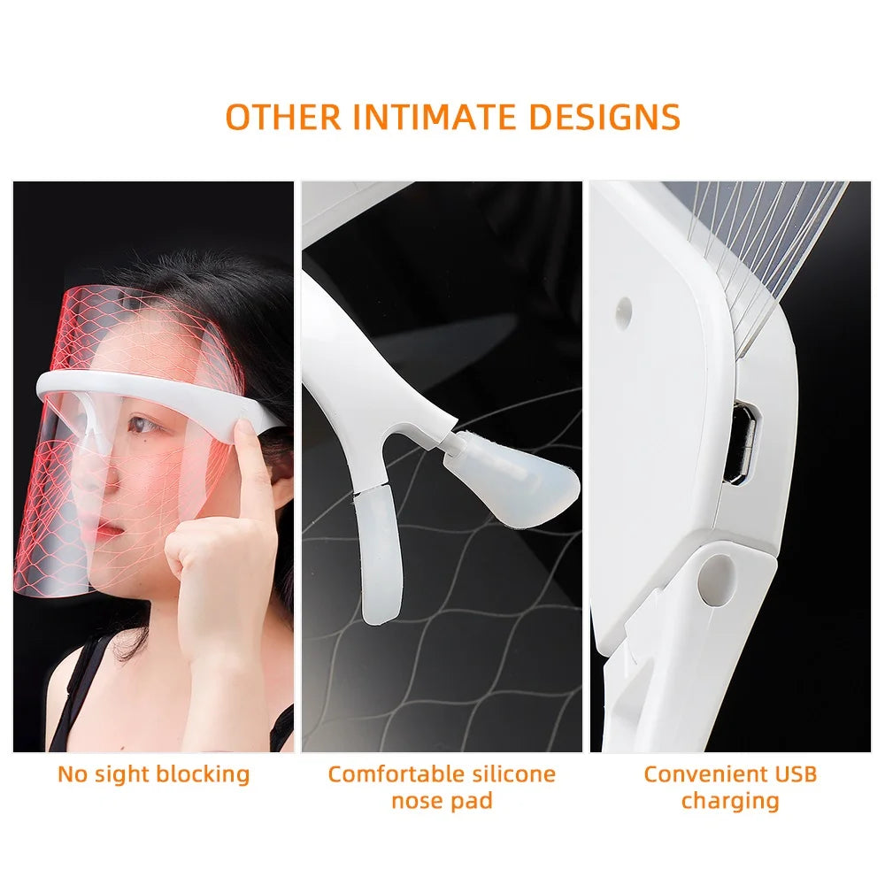 7 Colors LED Light Therapy Face Mask Photon Instrument Anti-aging Anti Acne Wrinkle Removal Skin Tighten Beatuy SPA Treatment