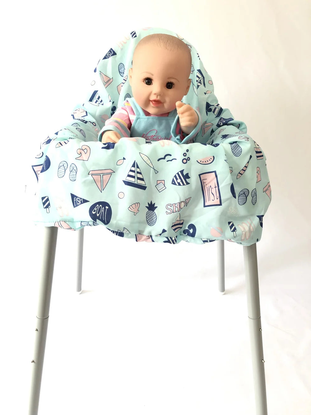 2in1 Trolley Cover/Highchair Cover for Baby Infant&Toddler/Kids cushion Mat for supermarket shopping cart/Grocery cart cover