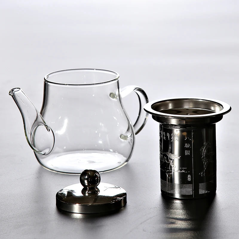 TANGPIN heat-resistant glass teapot with infuser tea pot glass tea set