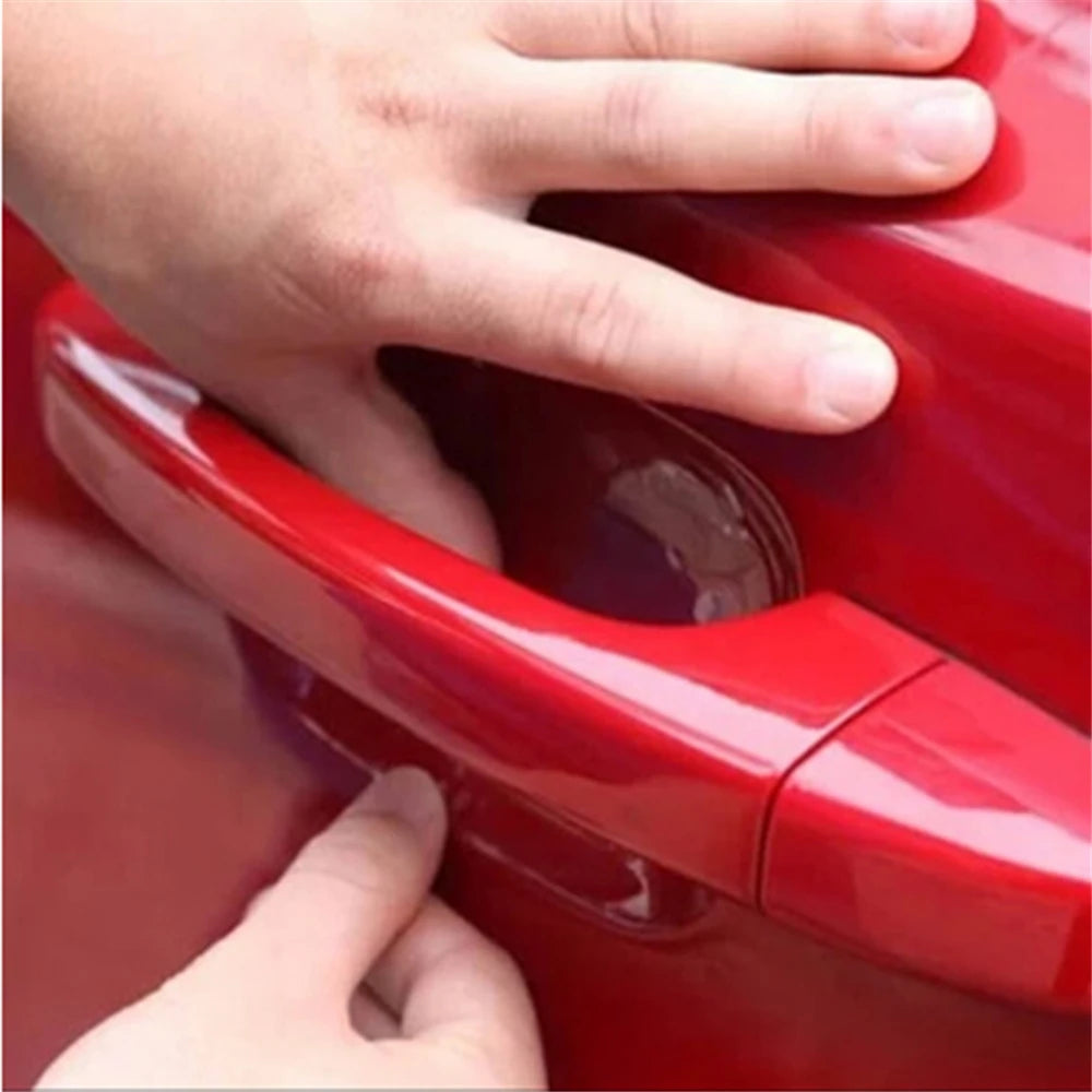 16/8pcs Universal Invisible Transparent Car Door Handle Scratches Protective Protector Films Handle Protection Sticker car goods