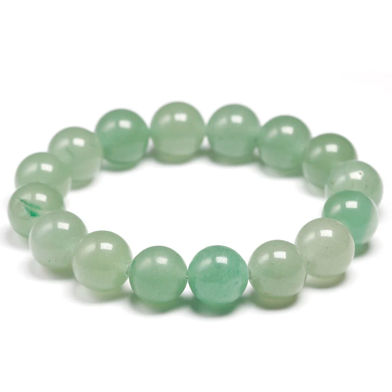 6 8 10 12 14mm New Meditation Natural Green Aventurine Women Bracelets Natural Stone Yoga Mala Beads Healing Jewelry Men Gift