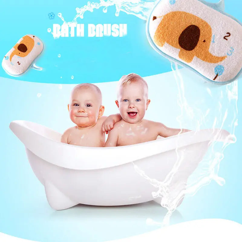 2018 Brand New Fashion Bathtube Safety Sponge Bath Support For Infant Newborn Baby Cute Cartoon Bath Sponge