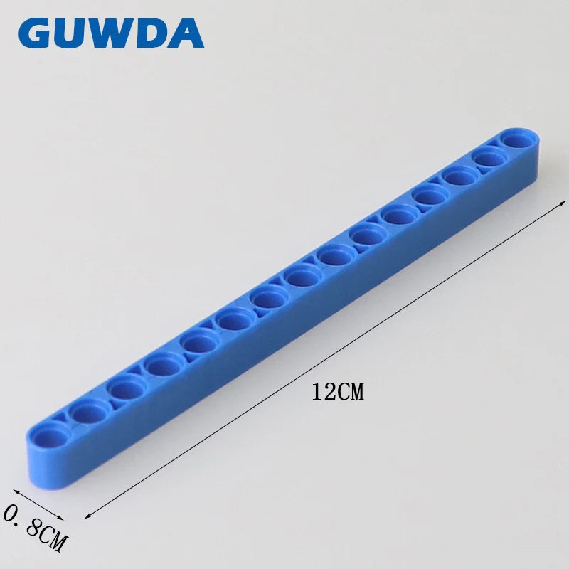 50PCS Technical Parts Liftarm 1x15 Thick Bulk Bricks DIY Truck Crane Accessories Compatible MOC Building Blocks Toys 32278