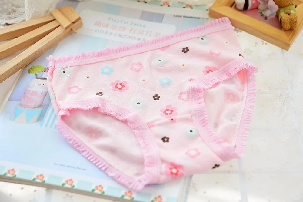 Wholesale(10pcs/lot) Cartoon Design Underwear For Children Kid, 100% Cotton Girls Shorts Underpants Knickers, Free shipping