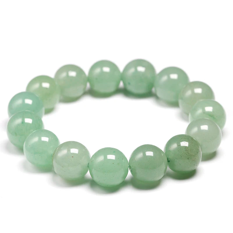 6 8 10 12 14mm New Meditation Natural Green Aventurine Women Bracelets Natural Stone Yoga Mala Beads Healing Jewelry Men Gift