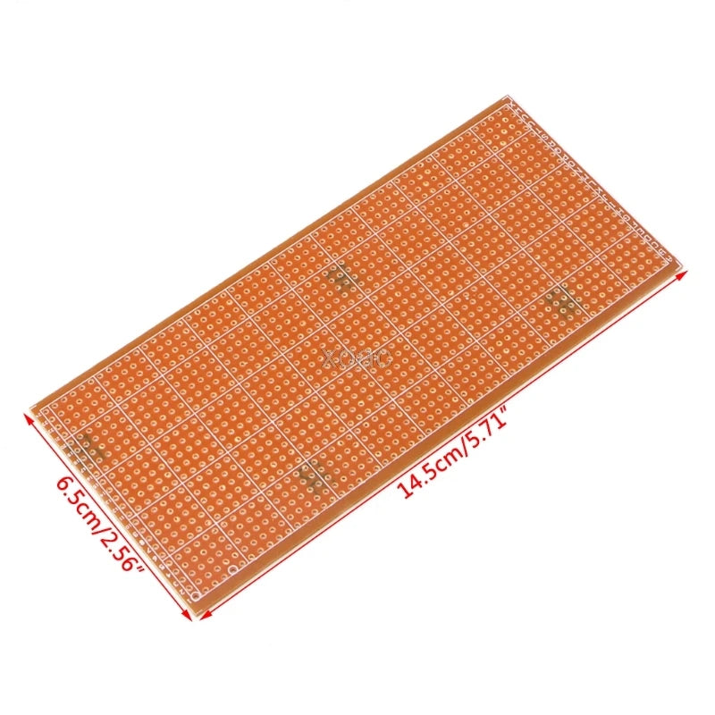 5Pcs 6.5x14.5cm Stripboard Veroboard Uncut PCB Platine Single Side Circuit Board   M13 dropship