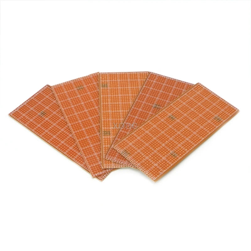 5Pcs 6.5x14.5cm Stripboard Veroboard Uncut PCB Platine Single Side Circuit Board   M13 dropship