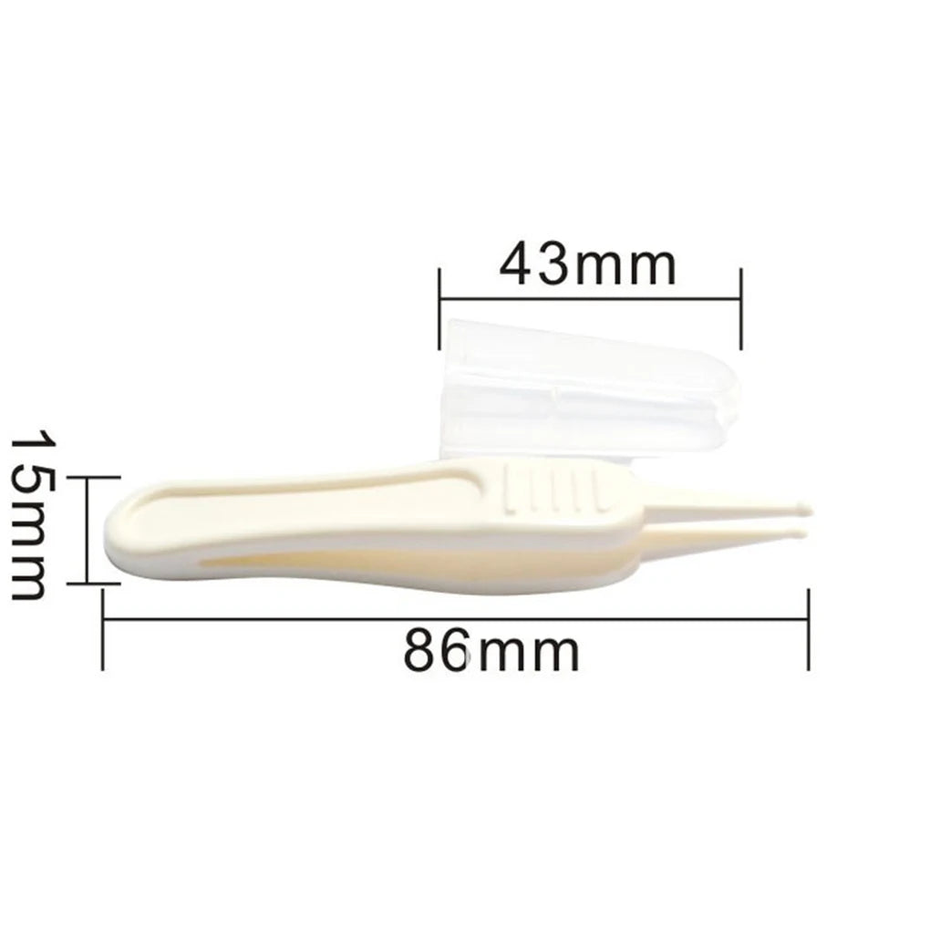 1/2/3/4pcs New Baby Safety Tweezers Plastic Tweezers Ear Nose Clean Nose Ears Dirty Baby Care