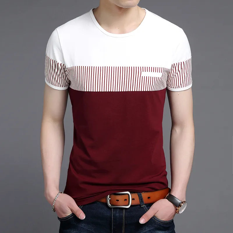 2023 New Fashion Brand T Shirts Mens O Neck Korean Summer Tops Street Style Trends Top Grade Short Sleeve Tshirts Men Clothing