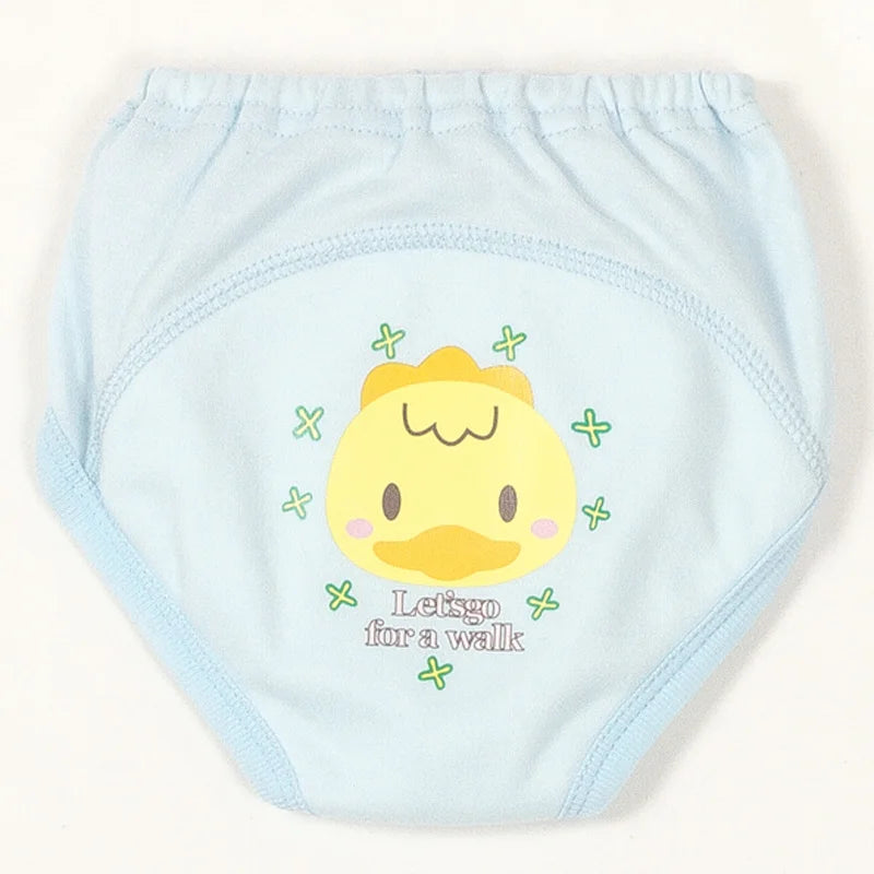 4 PCS/Lot Potty Training Pants Baby Learning Underwear Nappies for Toddler Boy Girl Panties Reusable Washable Cotton Diapers