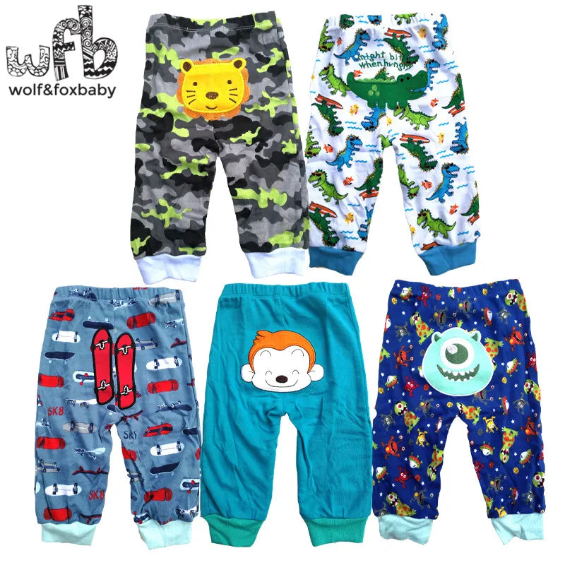 Retail 5pcs/lot 0-2years PP pants trousers Baby Infant cartoonfor boys girls Clothing new