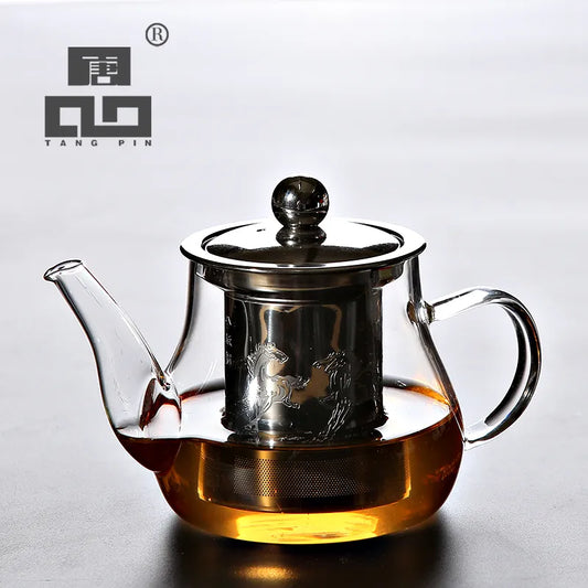 TANGPIN heat-resistant glass teapot with infuser tea pot glass tea set