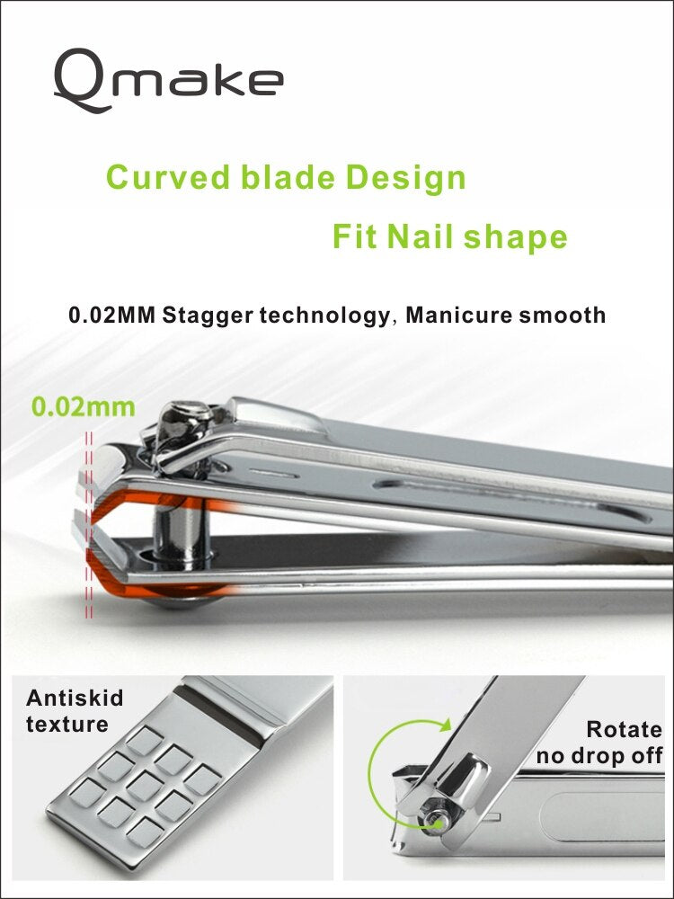 Competitive Stainless Steel Manicure Set Professional Nail Kit of Pedicure Tools Toe Clipper Box For Portable Care Gift